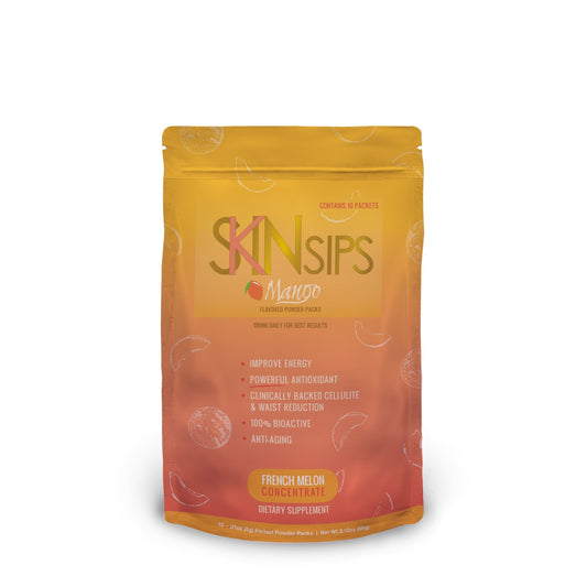 SkinSips Mango supplement 10-pack.